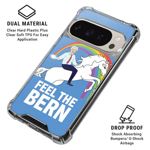 Feel The Bern Unicorn Pixel 9/9 Pro Clear Case